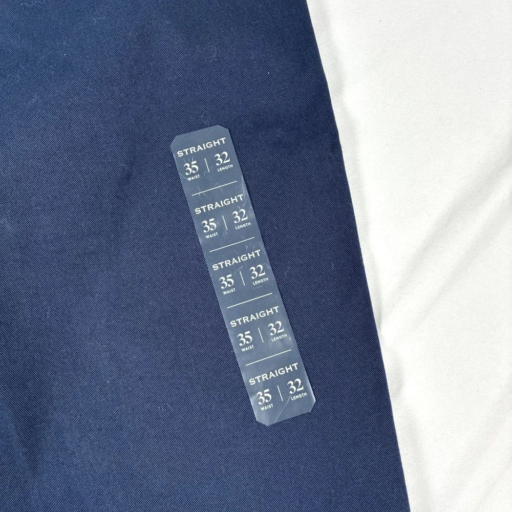 New Mens J. Crew Straight Flex Chino Pants Size 35x32 NWT Navy